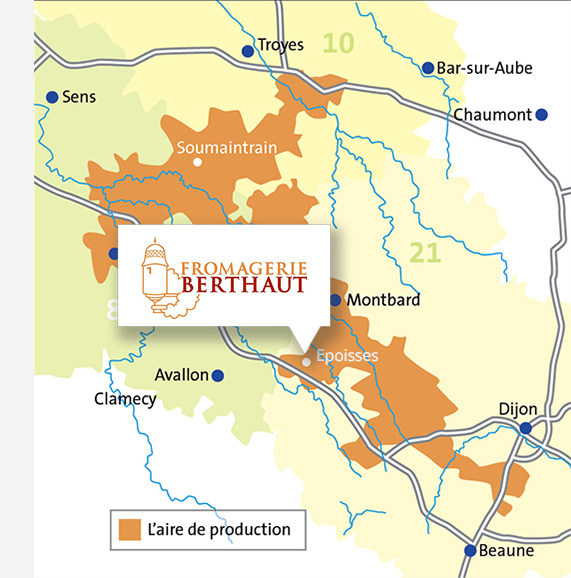 Localisation Fromagerie Berthaut à Epoisses – Production de fromages Soumaintrain