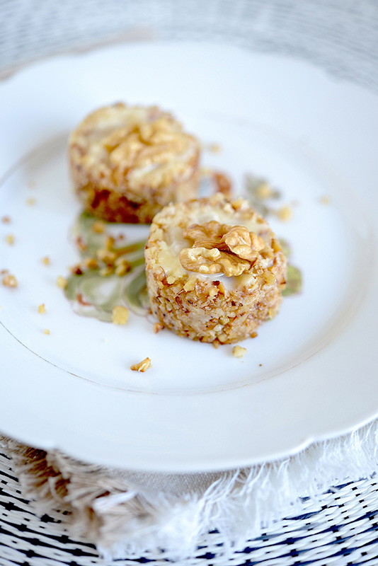Recette Soumaintrain IGP – Rouleaux de Soumaintrain IGP aux poires en coque de noix – Valérie Szewczyk Création